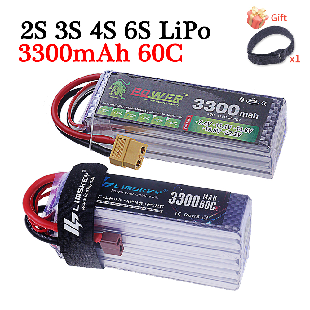60C Lipo Battery 3300mAh 7.4V - Rc Helicopter Parts ulasan dan harga