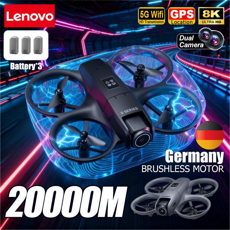 Lenovo D16 GPS Drone 8K Aerial - Rc Helicopter Charger ulasan dan harga