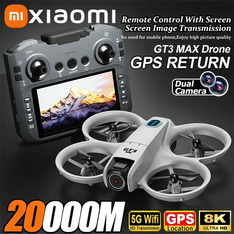 Xiaomi GT3 MAX GPS Drone 8K Ae - Rc Helicopter Charger ulasan dan harga