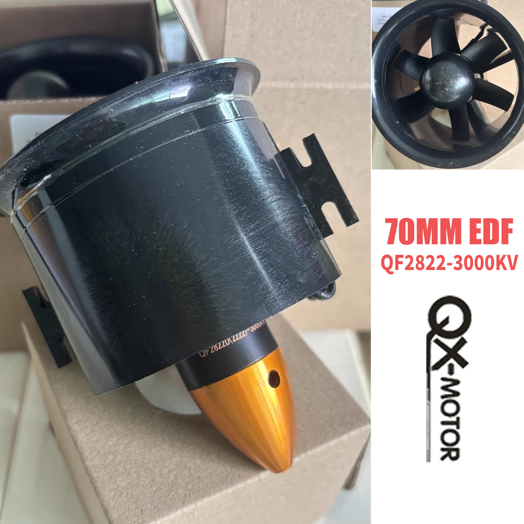 QX-MOTOR QF2822 3000KV 70mm ED - Rc Helicopter Blade ulasan dan harga