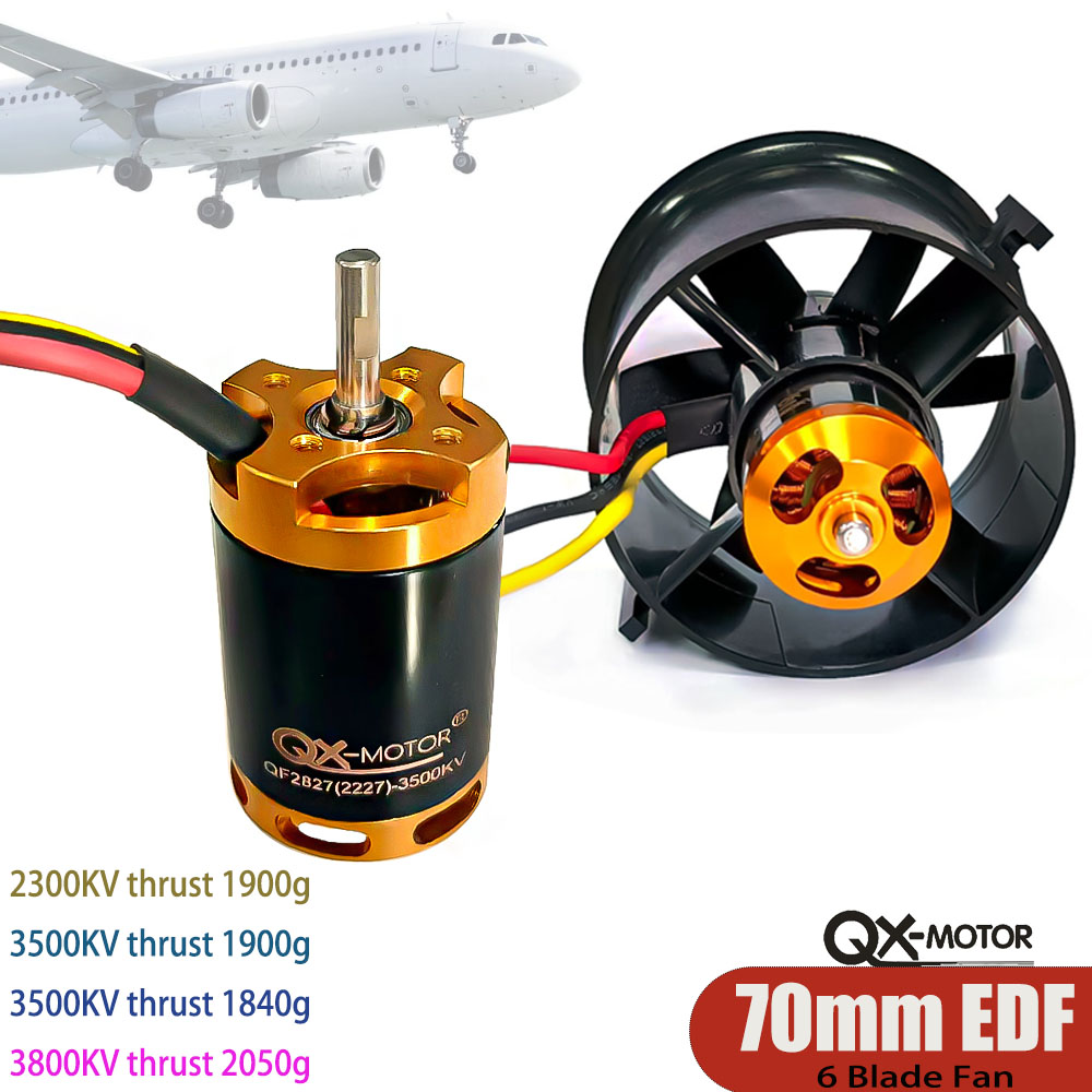QX-MOTOR 6 Blades 70mm Ducted  - Rc Helicopter Blade ulasan dan harga