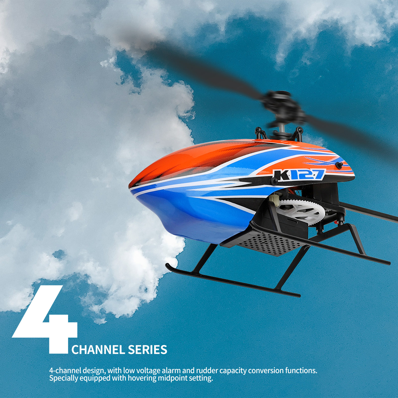 WLtoys XK K127 4CH 6-axis Gyro - Rc Helicopter Gyro ulasan dan harga
